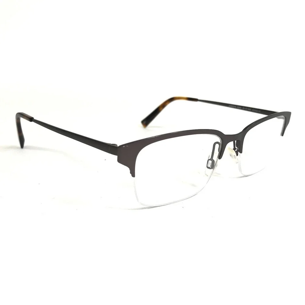 Warby Parker Eyeglasses Frames JAMES M 2306 Brown Rectangular Half Rim 51-17-135